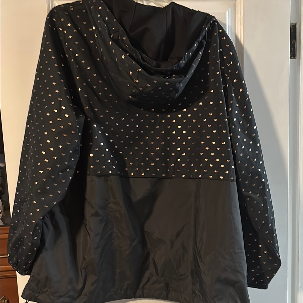 New balance hooded windbreaker Black Polka Dot size 2x - Picture 6 of 9
